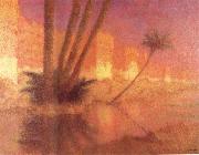 Lucien Levy-Dhurmer Twilight in Marrakesh painting
